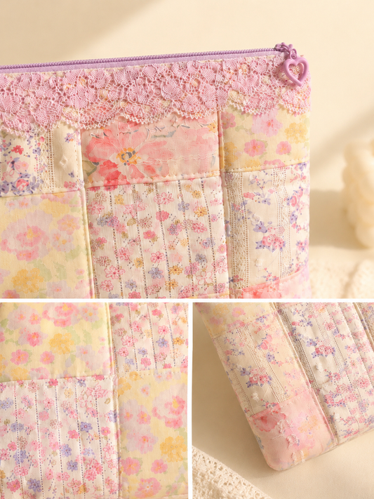 Handmade Floral Cosmetic and Everyday Organizer | Free shipping