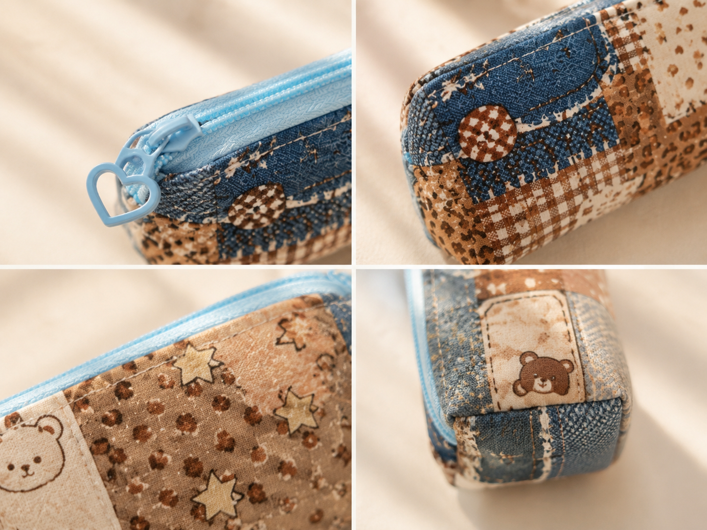 Handmade Vintage Patchwork Pencil Case｜Free shipping