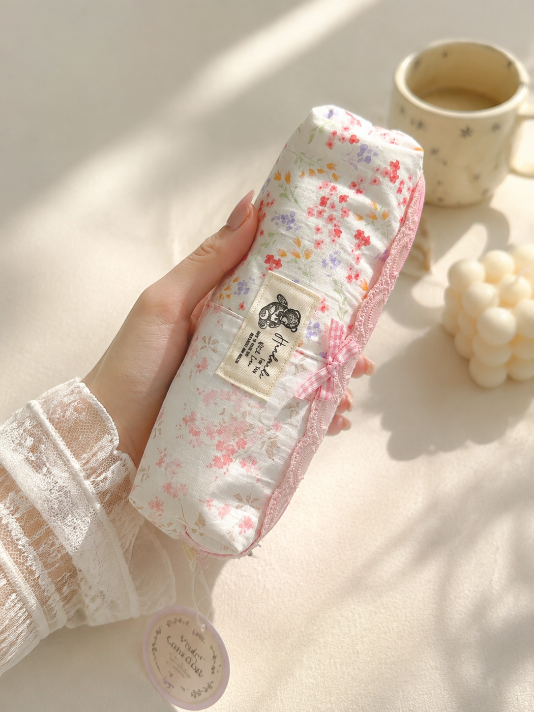 Handmade Floral Lace Pencil Case｜Free shipping