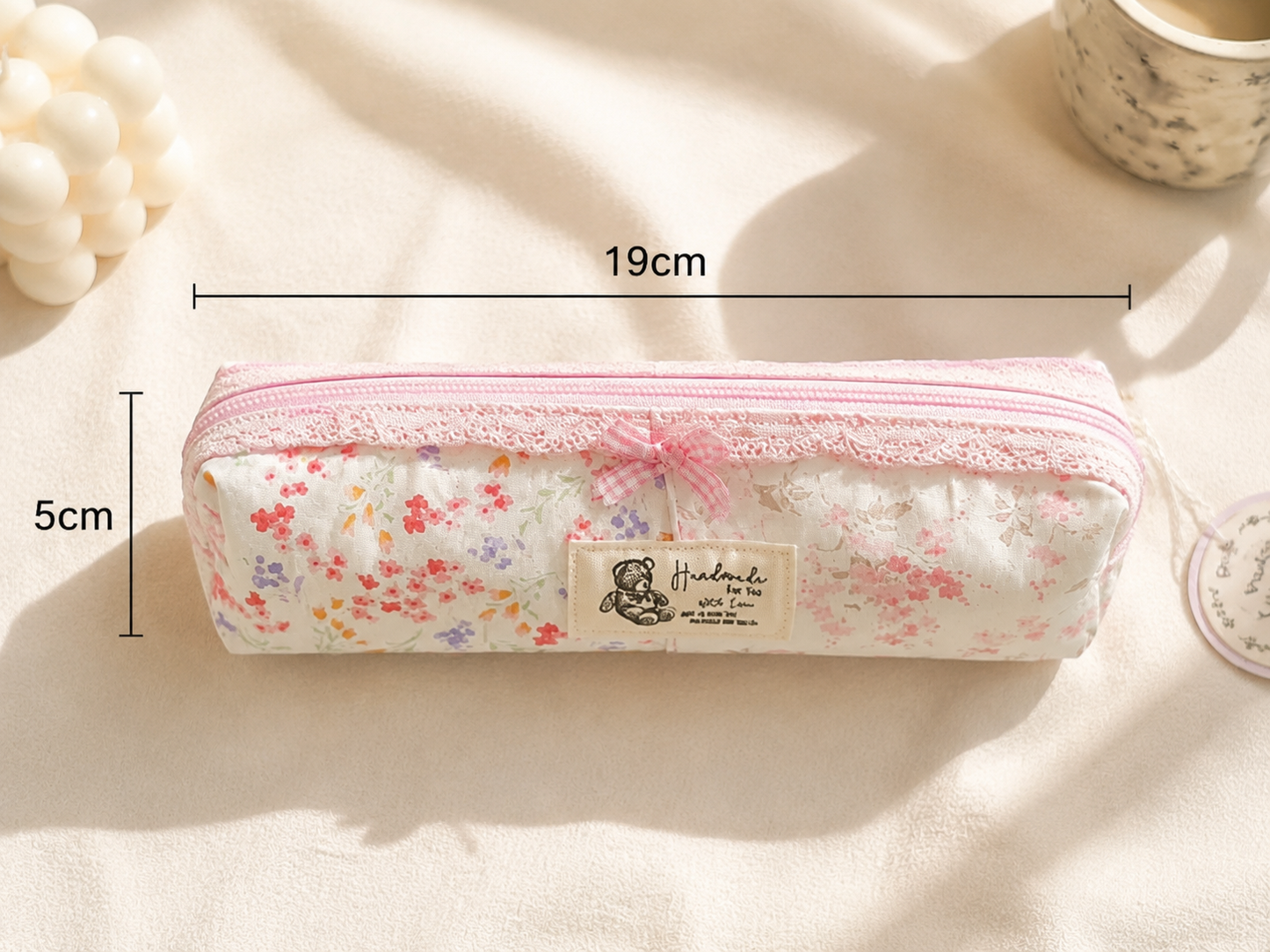 Handmade Floral Lace Pencil Case｜Free shipping