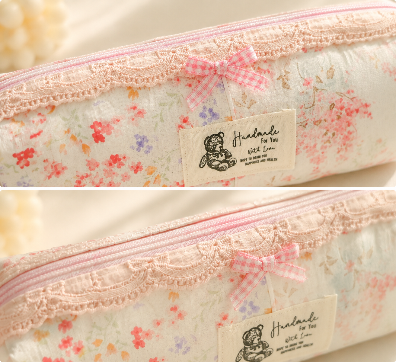 Handmade Floral Lace Pencil Case｜Free shipping