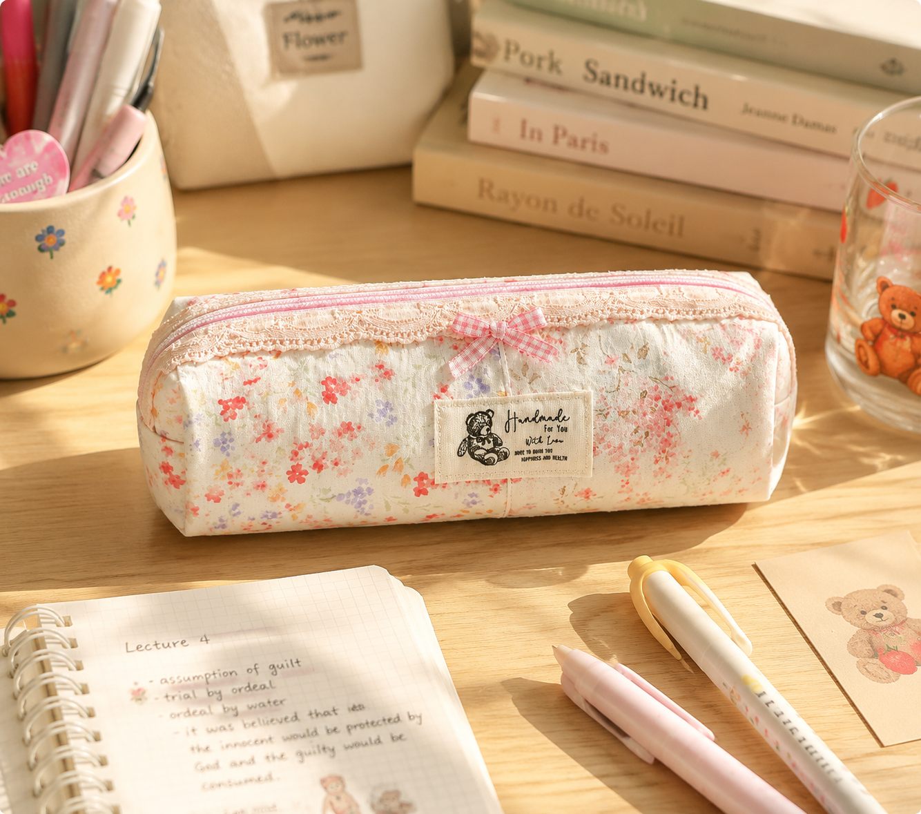 Handmade Floral Lace Pencil Case｜Free shipping