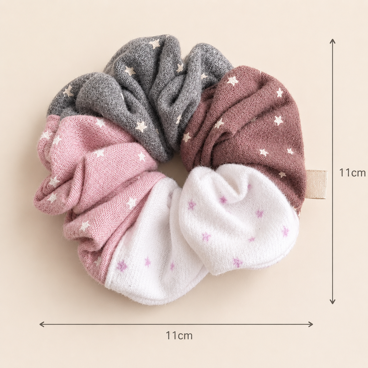Handmade Patchwork Star Scrunchie｜Free shipping