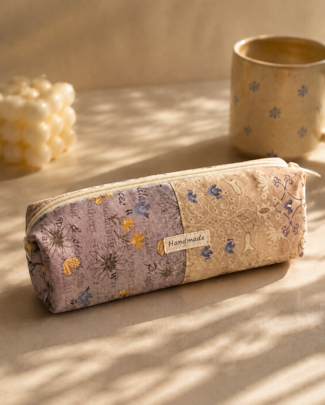 Handmade Vintage Patchwork Pencil Case｜Free shipping