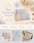 z-Blue Cloud Handmade Patchwork Pouch｜Free shipping