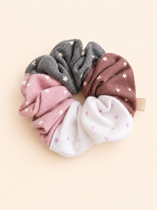 Handmade Patchwork Star Scrunchie｜Free shipping