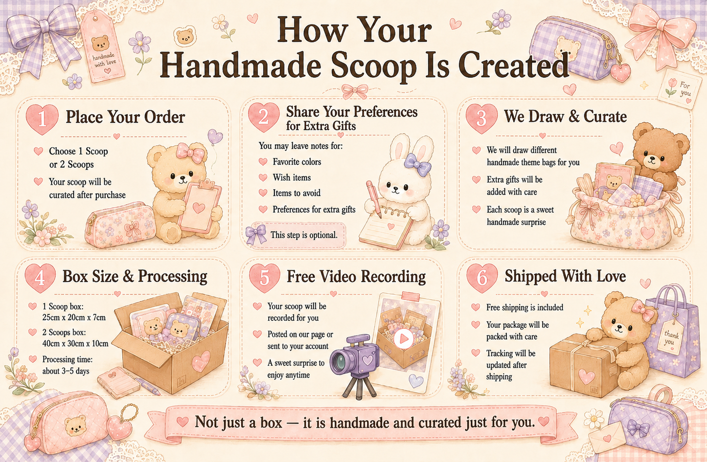 Handmade Scoop Surprise Box｜Free shipping