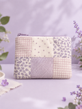 z-Lavender Garden Patchwork Pouch｜Free shipping