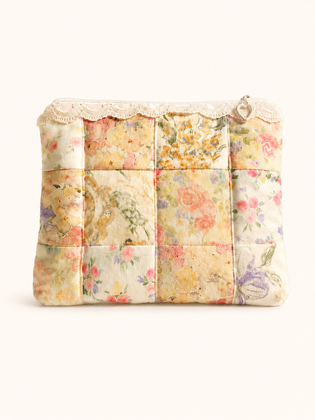 Handmade Vintage Garden Patchwork Pouch ｜Free shipping