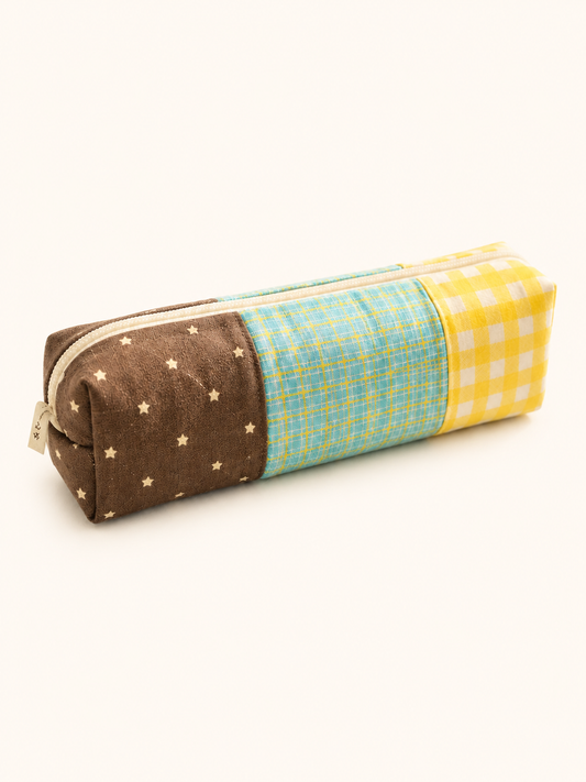 Handmade Sunny Patchwork Pencil Case｜Free shipping