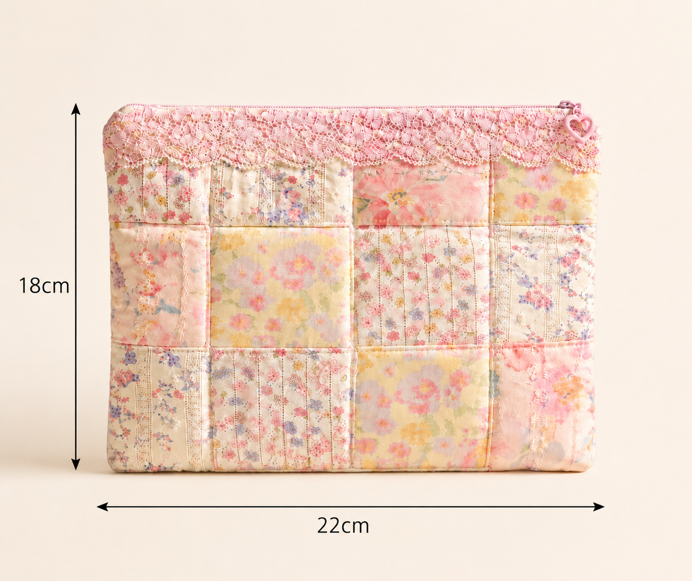 Handmade Floral Cosmetic and Everyday Organizer | Free shipping